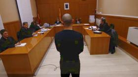 Javier Mascherano, futbolista del FC Barcelona, en la vista en la que ha pactado un año de cárcel por fraude fiscal.