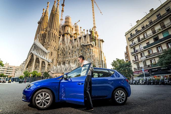 Antonio Salvo en la Sagrada Familia / SEAT