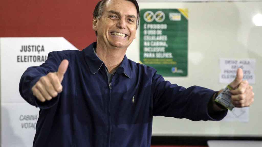 Jair Bolsonaro ganó la primera vuelta de las elecciones de Brasil / EFE