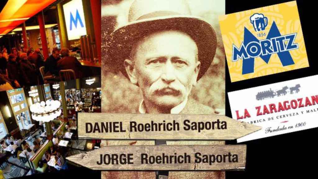 La Zaragozana es la compañía propietaria de la cerveza Moritz, lanzada por el abuelo francés de los propietarios / FOTOMONTAJE DE CG