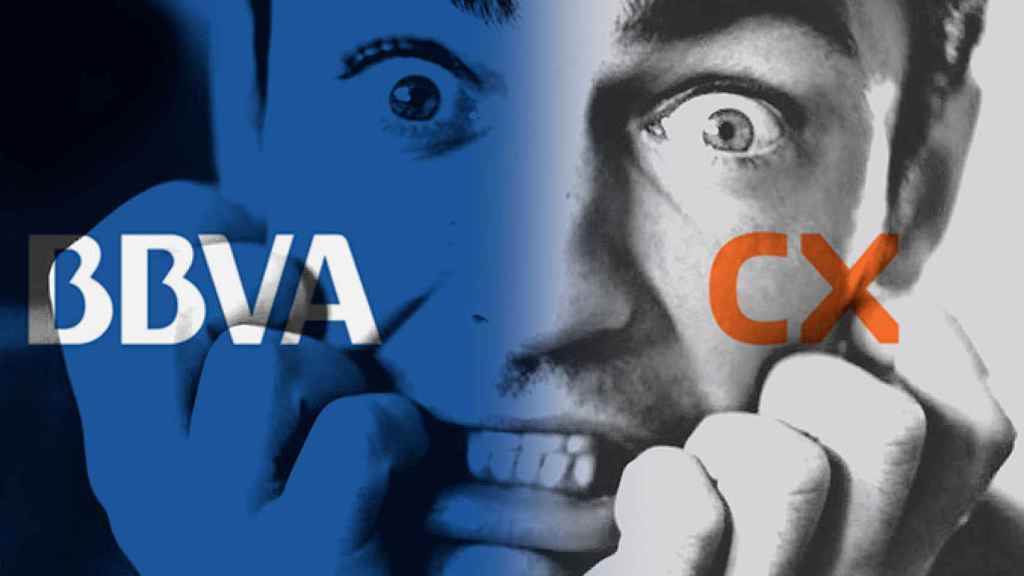 La unión de BBVA y Catalunya Caixa crea malestar en los usuarios / FOTOMONTAJE DE CG