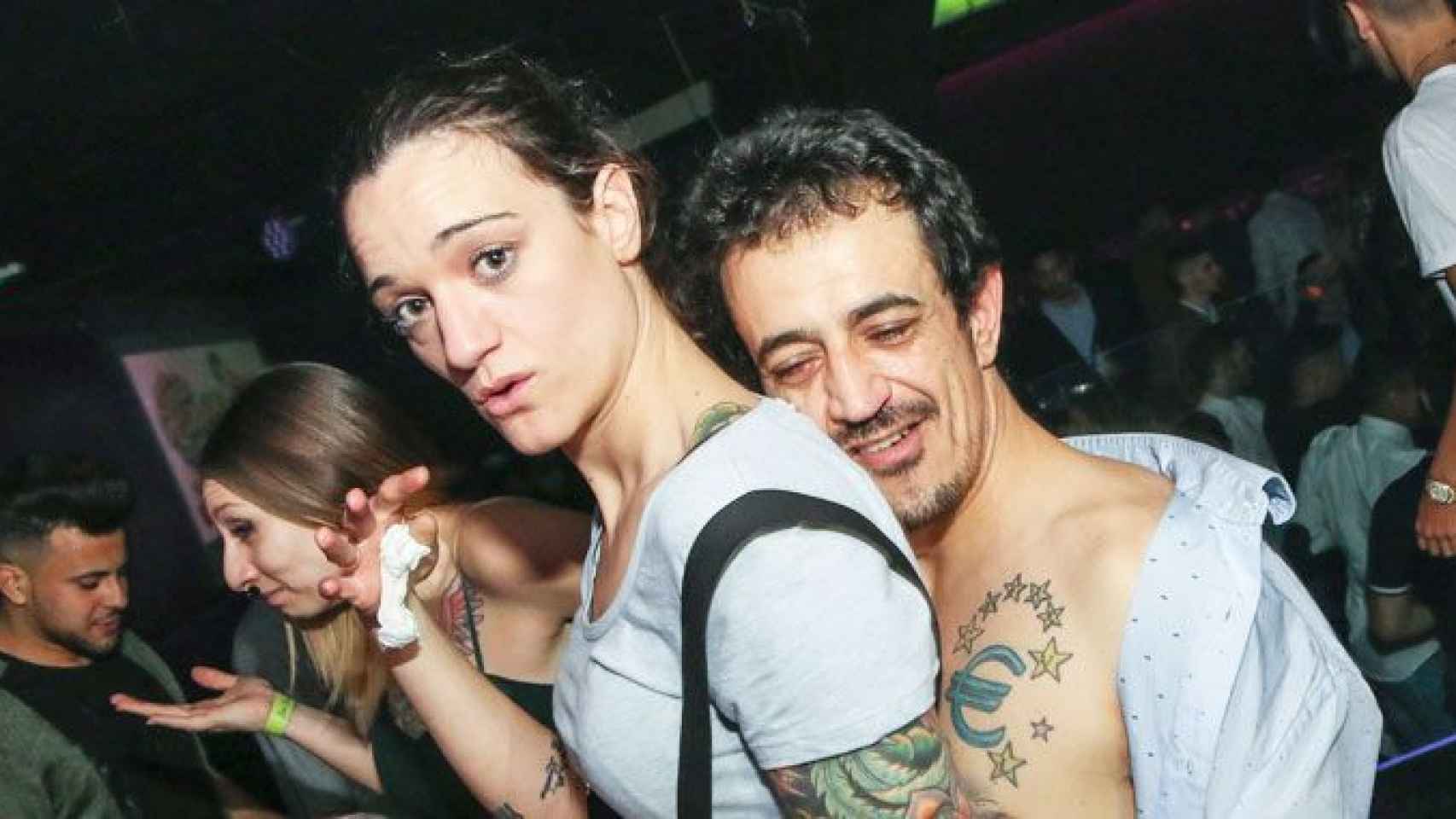 Una foto de archivo de Silvia Charro y Simón Peréz en una fiesta