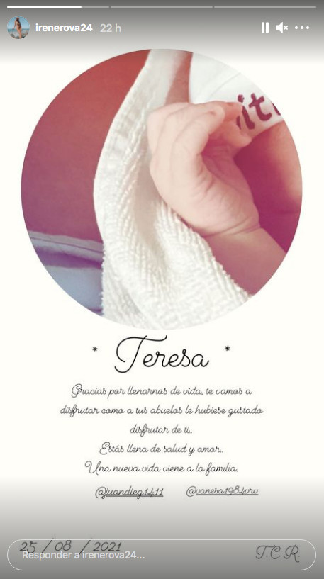 Historia de Irene Rosales en Instagram / @irenerova24