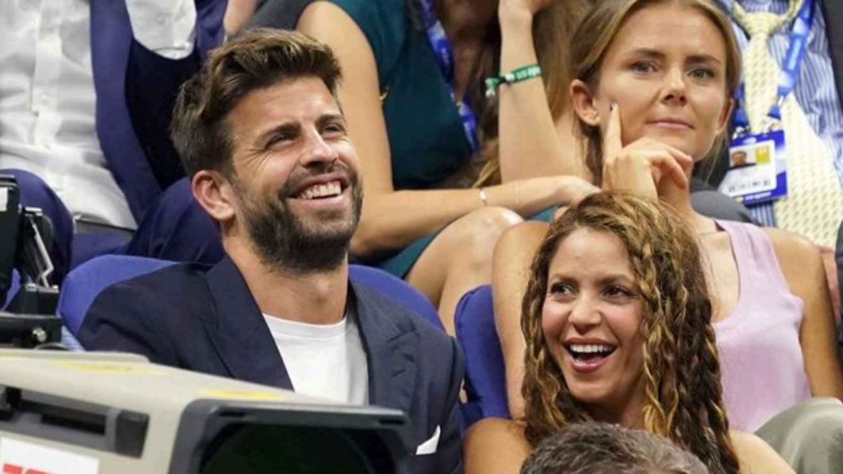 Shakira y Pique en un partido de  tenis / EFE