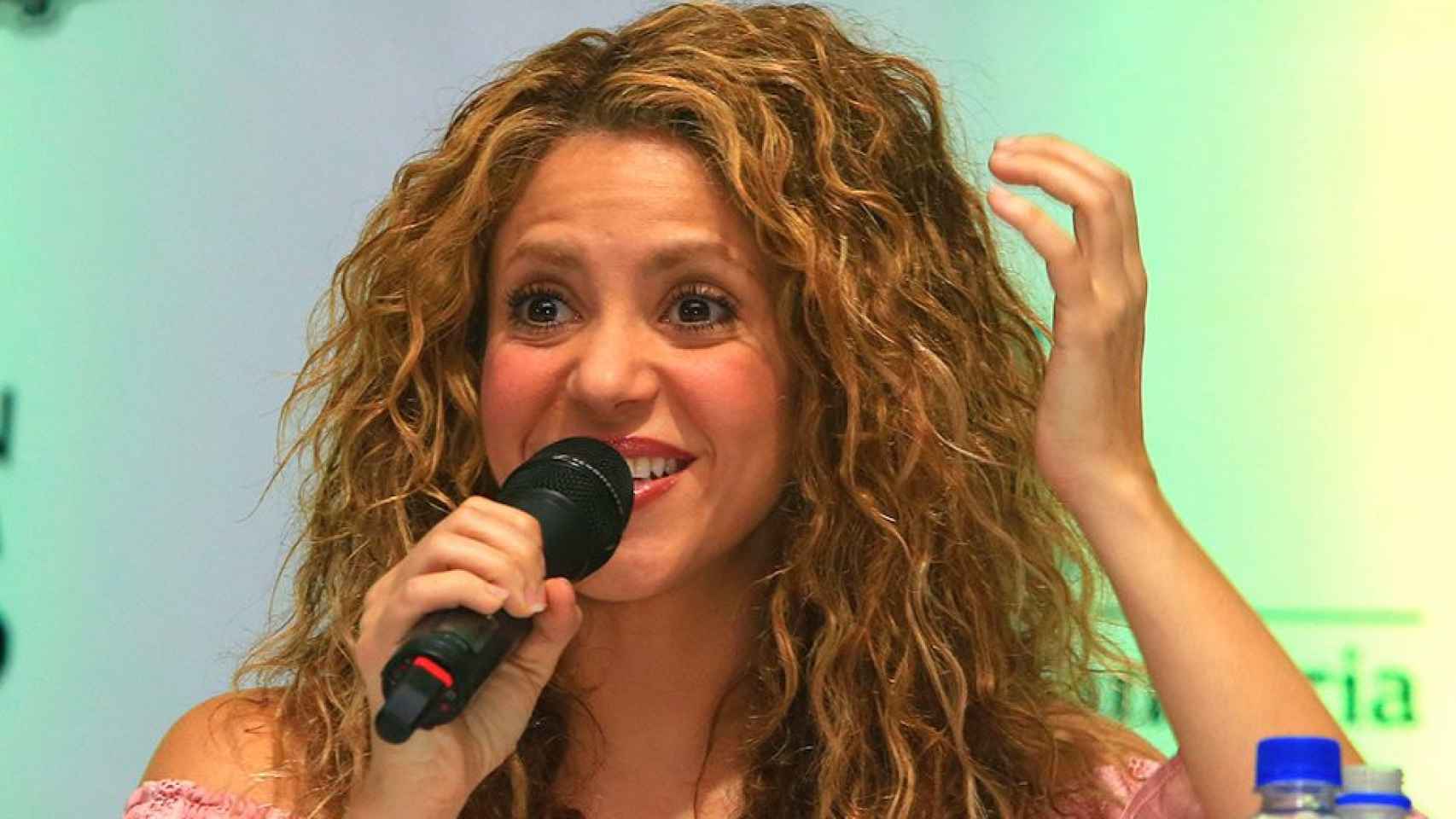 Shakira, durante una rueda de prensa en Barranquilla / EFE