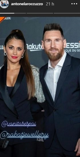 Messi y Antonella en la presentación del espectáculo del Cirque du Soleil / INSTAGRAM