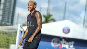 Neymar en un entrenamiento del PSG / EFE