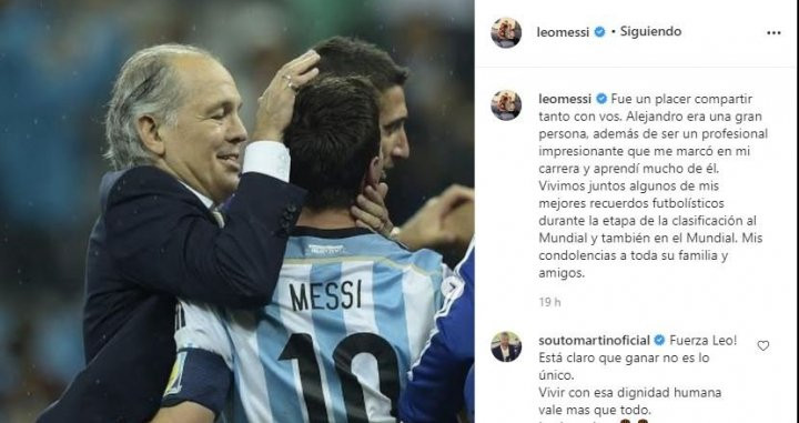 Messi con Sabella / INSTAGRAM