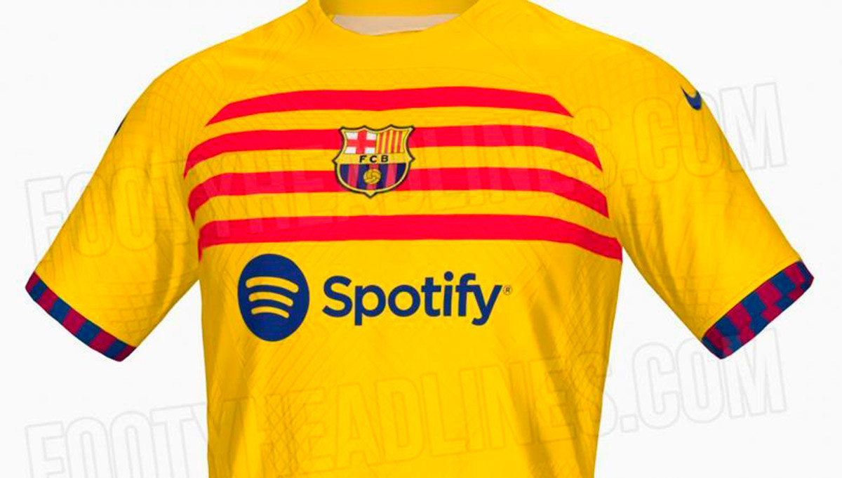 Así es el diseño de la nueva camiseta de la 'senyera' / FOOTY HEADLINES