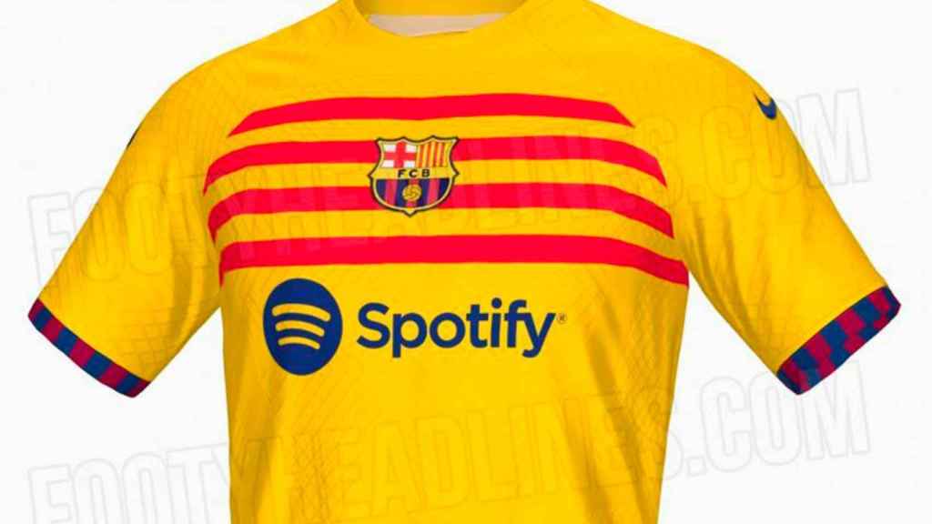 Así es el diseño de la nueva camiseta de la 'senyera' / FOOTY HEADLINES