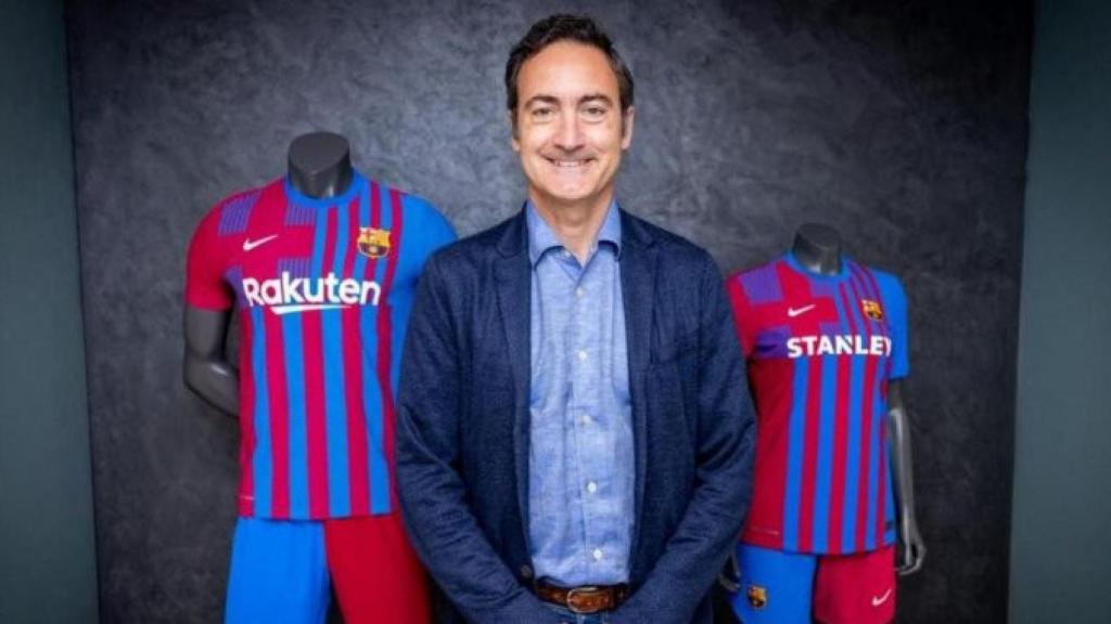 Ferrán Reverter en su presentación como CEO del Barça