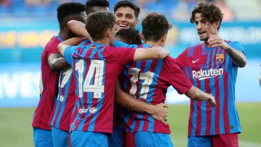 Los jugadores del Barça celebrando un gol contra el Nàstic / FC Barcelona