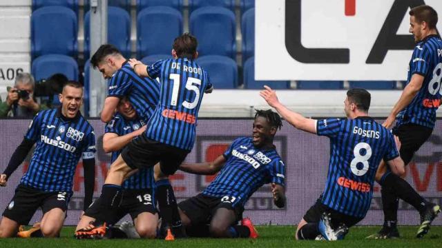 Celebración del Atalanta en la Serie A / EFE