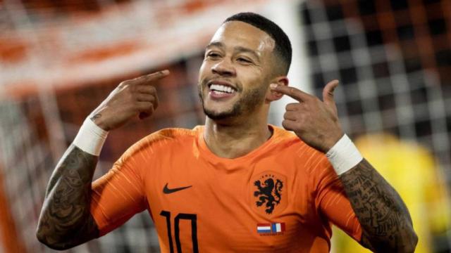 Memphis Depay celebrando un gol con la selección holandesa / EFE