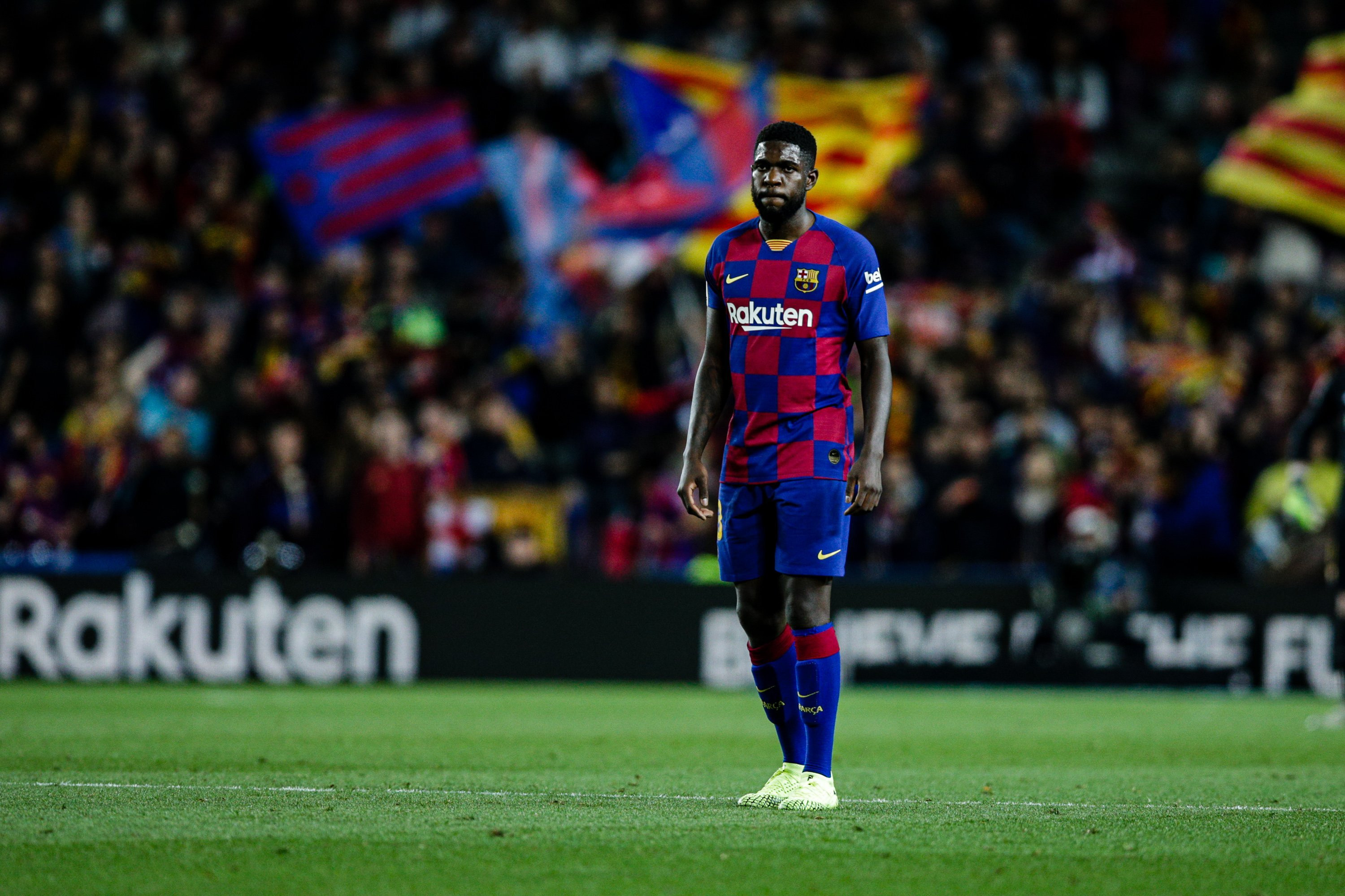 Umtiti en un partido del Barça en el Camp Nou / EFE