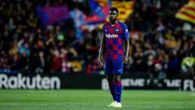 Umtiti en un partido del Barça en el Camp Nou / EFE