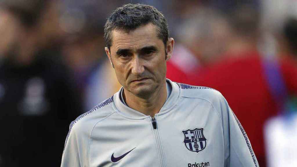 Valverde tan sólo ha repetido once en una ocasión esta temporada con el Barça / EFE