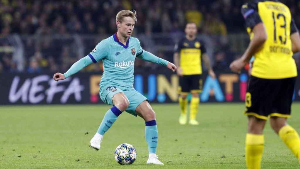 Frenkie de Jong jugando contra el Borussia Dortmund / FC Barcelona