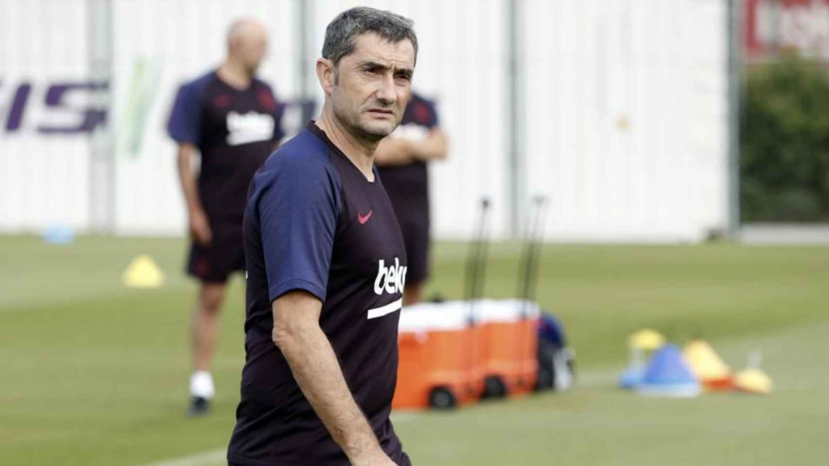 Ernesto Valverde en un entrenamiento del FC Barcelona / FCB