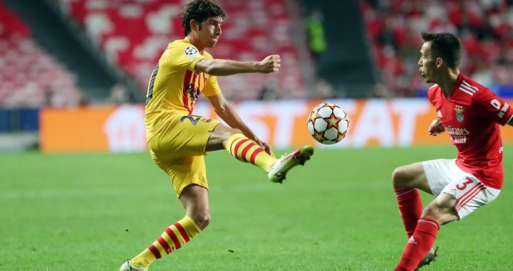 Sergi Roberto en una acción contra el Benfica / FC Barcelona