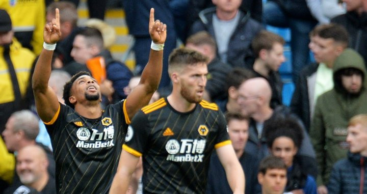 Adama Traoré celebrando un gol con el Wolverhampton / EFE