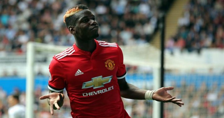 Paul Pogba, durante un partido con el Manchester United/ EFE