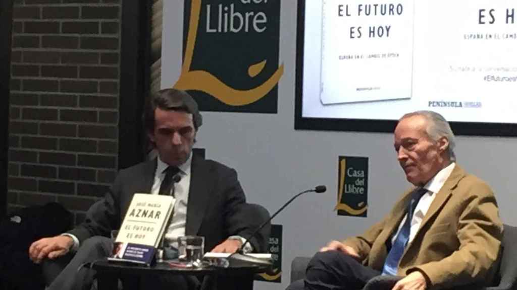 José María Aznar y Josep Piqué, en la presentación del libro 'El futuro es hoy' /CG