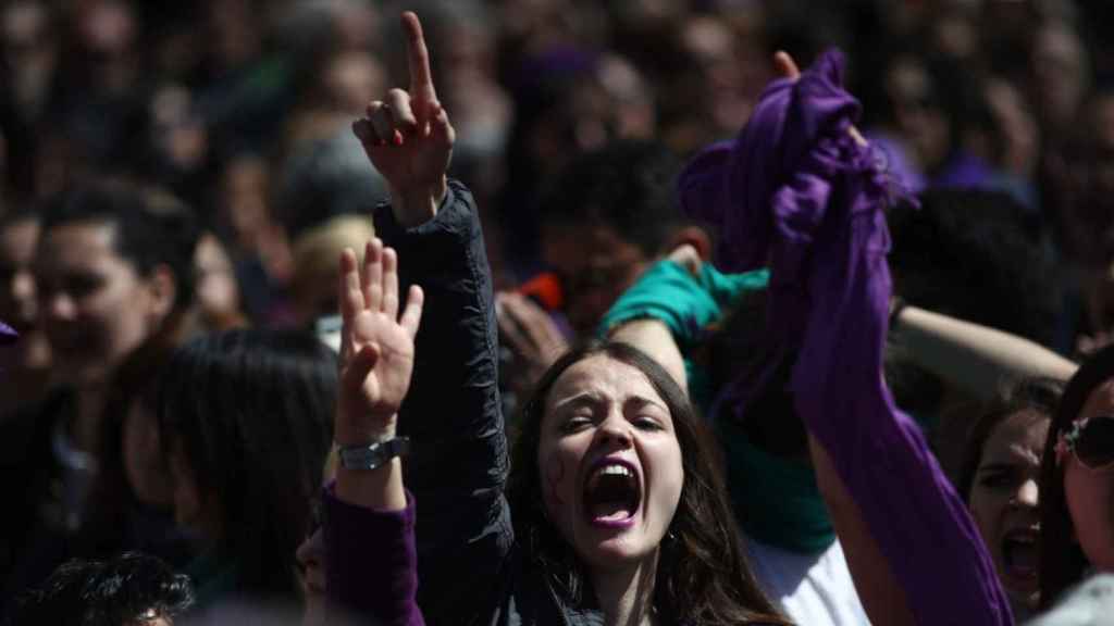 Manifestación feminista en protesta por la sentencia de La Manada / EUROPA PRESS