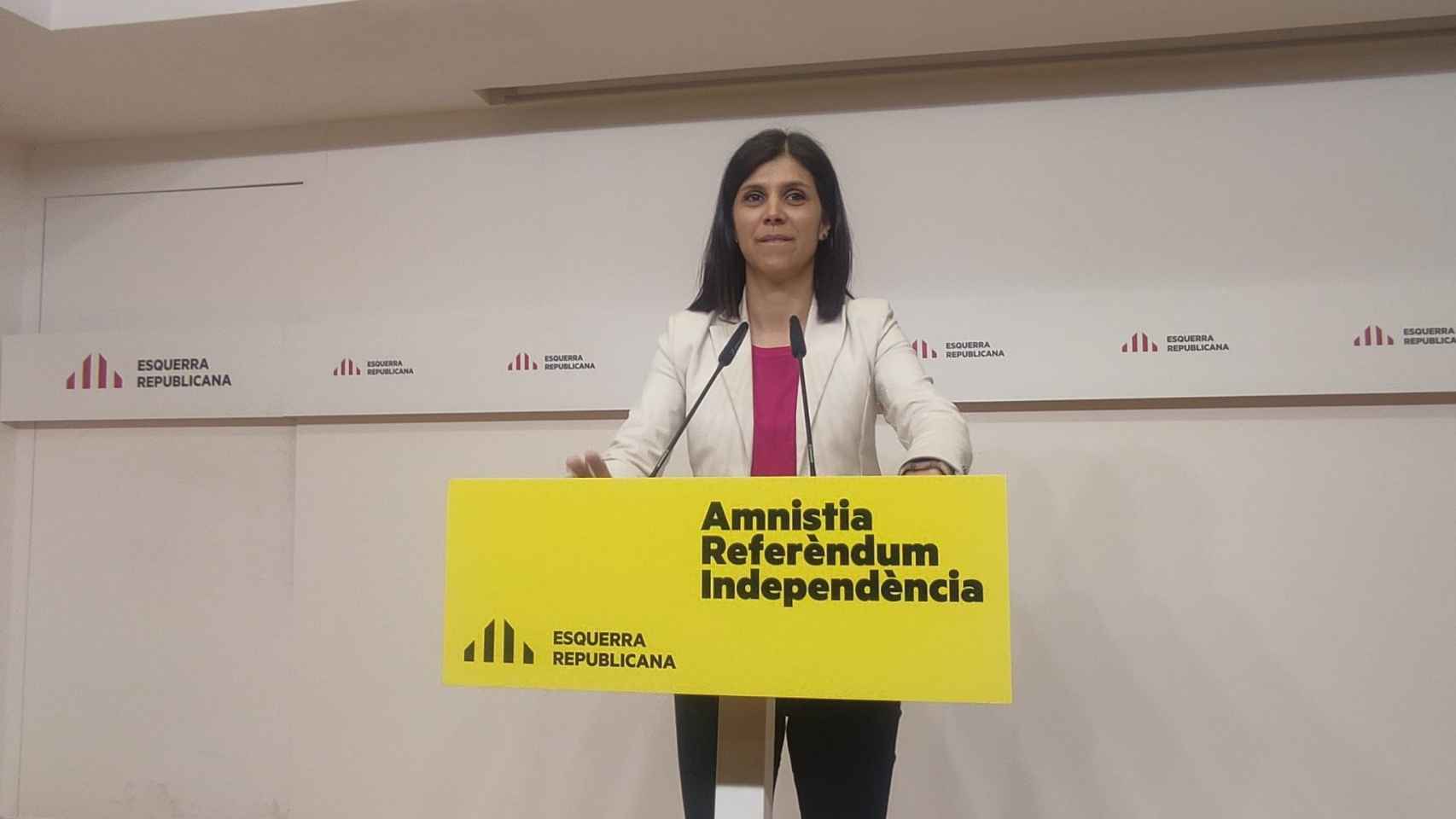 La secretaria general adjunta y portavoz de ERC, Marta Vilalta, quien pide lealtad a Junts / EUROPA PRESS