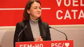 La diputada del PSC Eva Granados, en una rueda de prensa / PSC