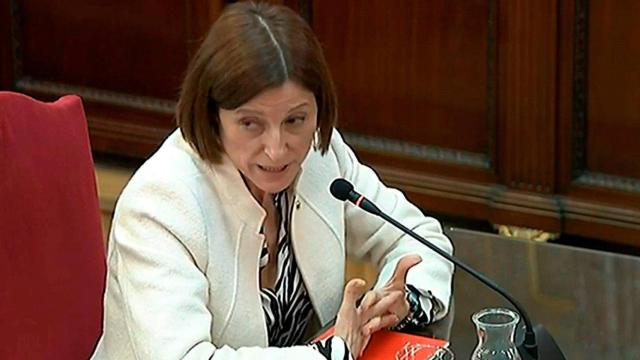 Carme Forcadell, expresidenta del Parlament, durante el juicio del Supremo / EFE