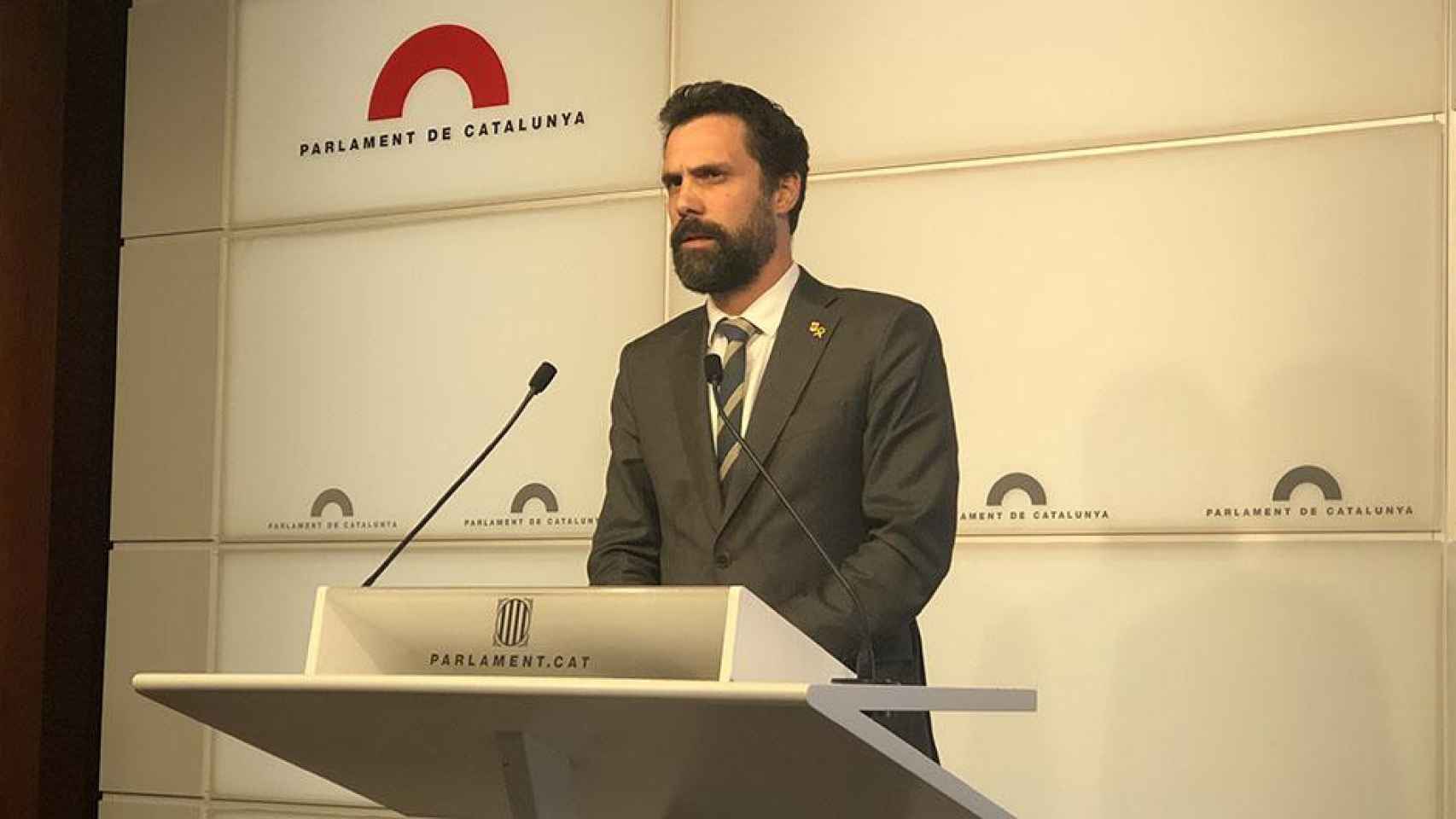 El presidente del Parlament, Roger Torrent / CG