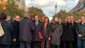 Quim Torra, minutos antes de entrar al TSJC para declarar por un supuesto delito de desobediencia / CG