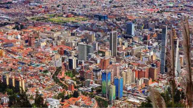 Imagen aérea de Bogotá
