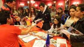 Estudiantes durante una feria de Unitour, imagen de archivo