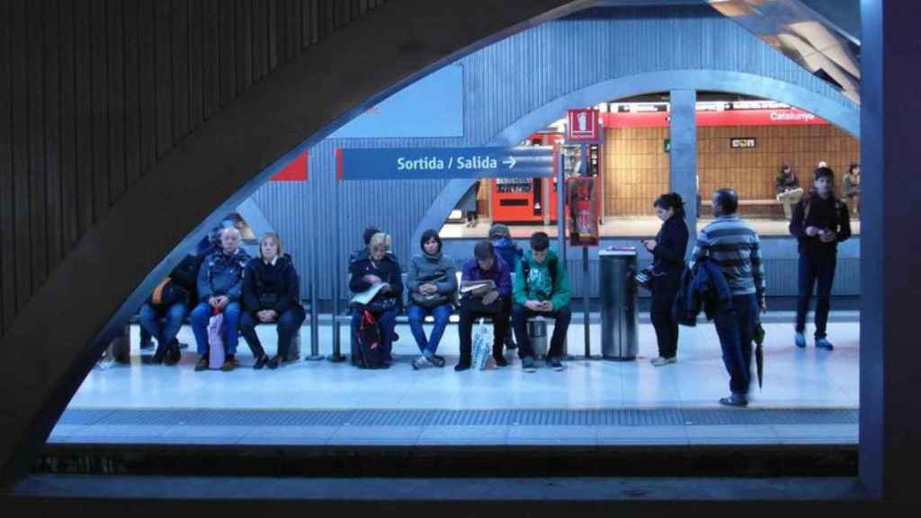 Estación de Cercanías de Plaza Cataluña, en Barcelona.