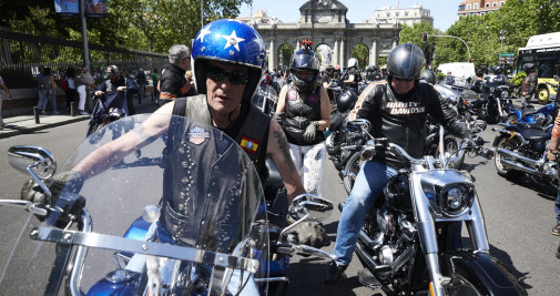 Desfile de motoristas en Madrid / Efe