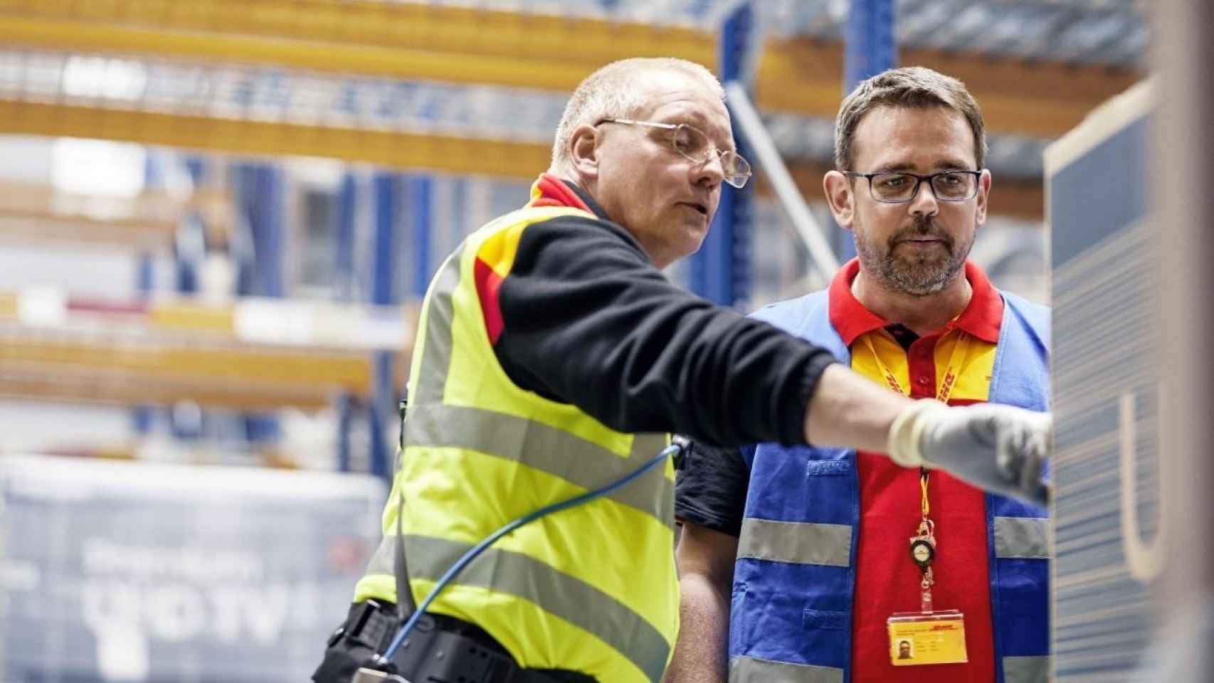 Trabajadores de DHL, una de las principales empresas en el sector de Transportes / EP