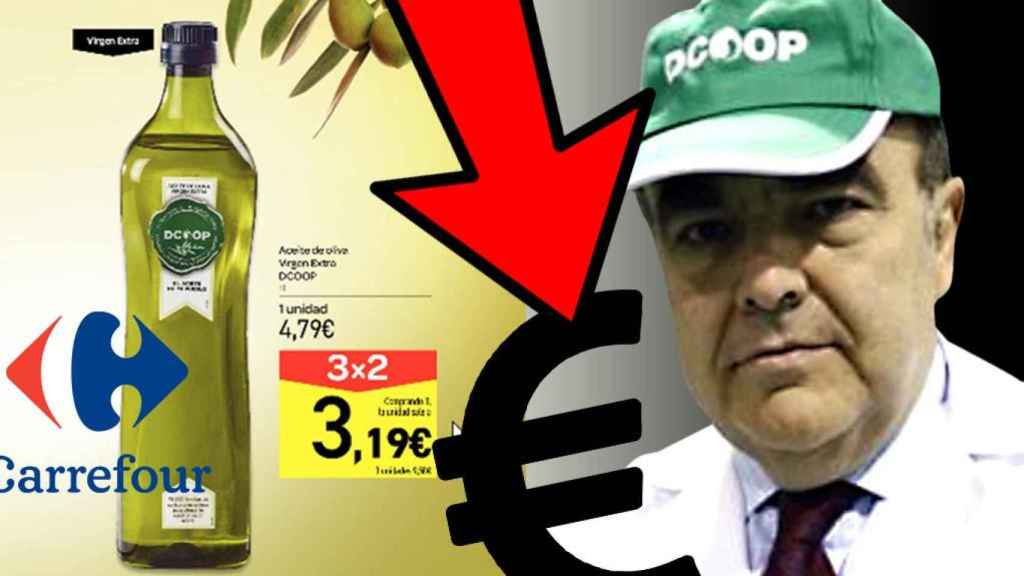 Fotomontaje con la oferta de Dcoop en los supermercados Carrefour / CG