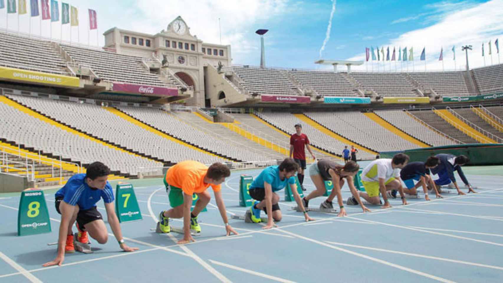 Imagen de una de las actividades de Open Camp Barcelona, el parque deportivo del anillo olímpico de Montjuïc / CG