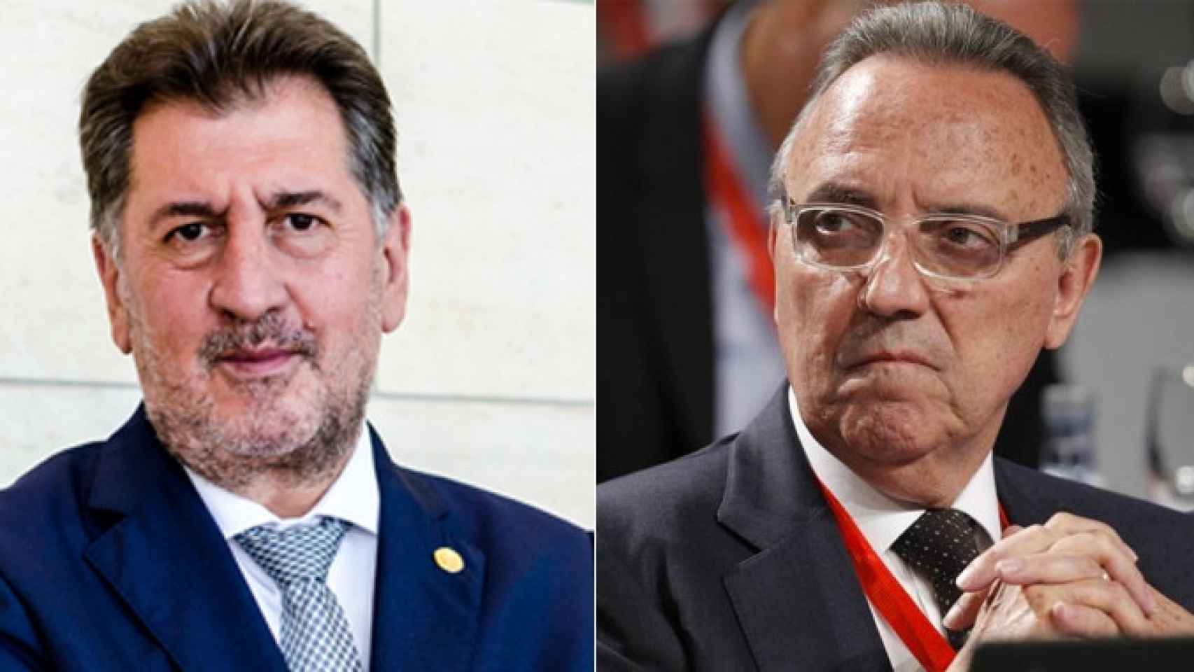 Amancio López-Seijas (i), presidente del grupo Hotusa, y Joan Gaspart (d), de Hoteles Husa / FOTOMONTAJE DE CG