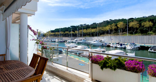 Vista desde la terraza de un hotel en la Costa Brava