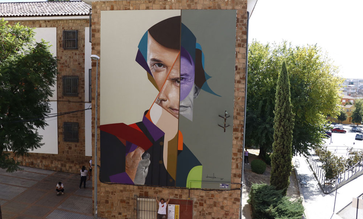 Mural dedicado al cantante Rafael de Belin / RAMPA