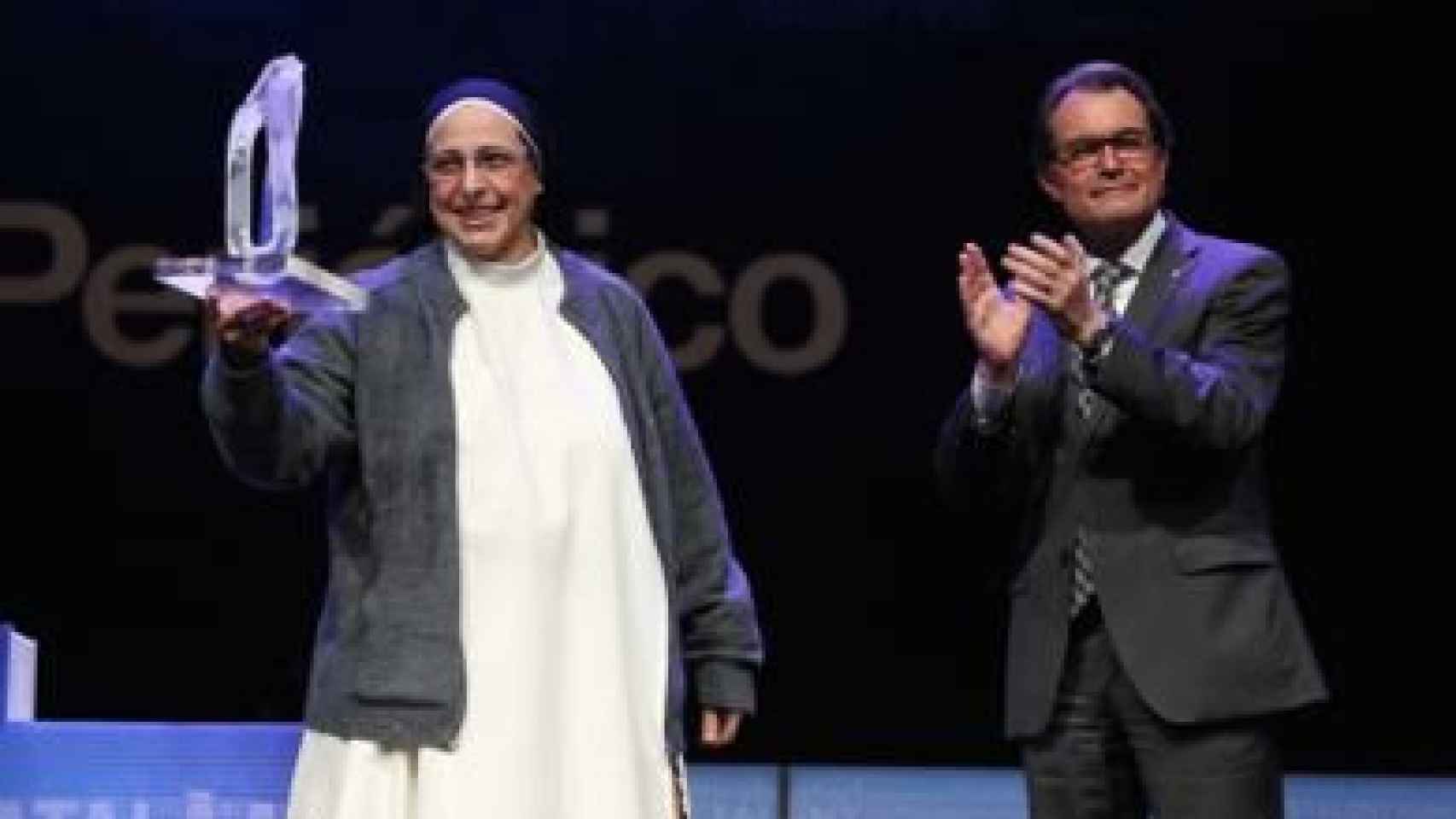 Sor Lucía Caram y el ex presidente de la Generalidad, Artur Mas