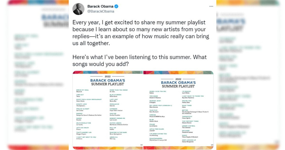 Las canciones del verano de Obama