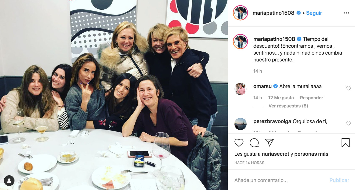 María Patiño se va de copas con Mila Ximénez, Belén Esteban y Chelo García Cortés / INSTAGRAM