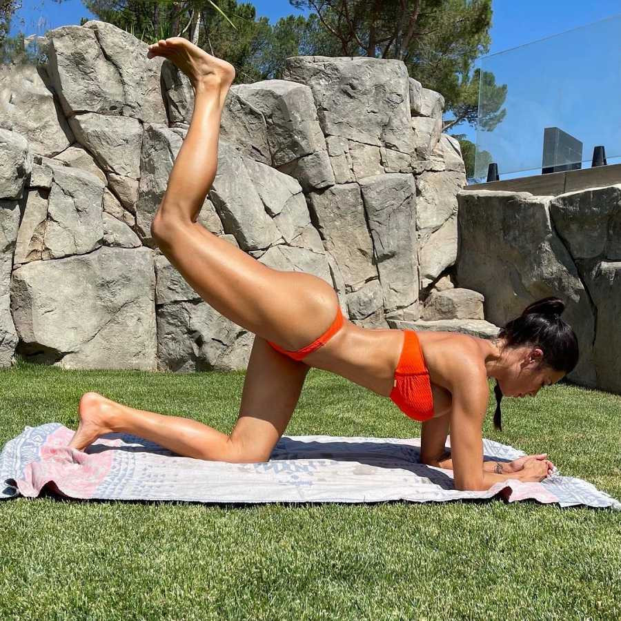 Pilar Rubio entrena en su casa