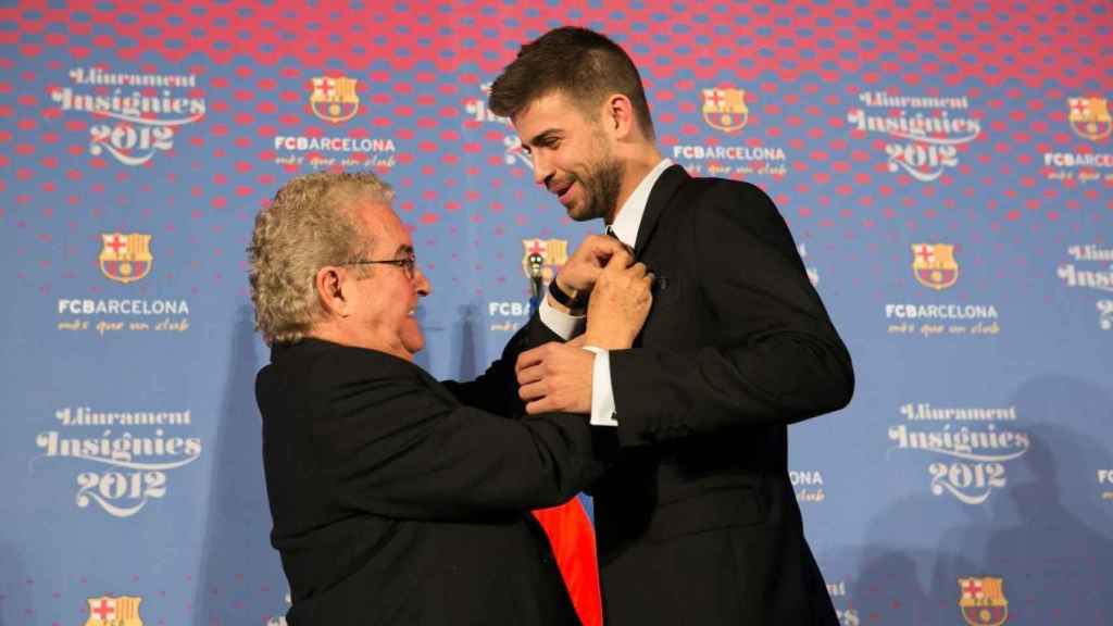 Amador Bernabéu y Gerard Piqué / FCB