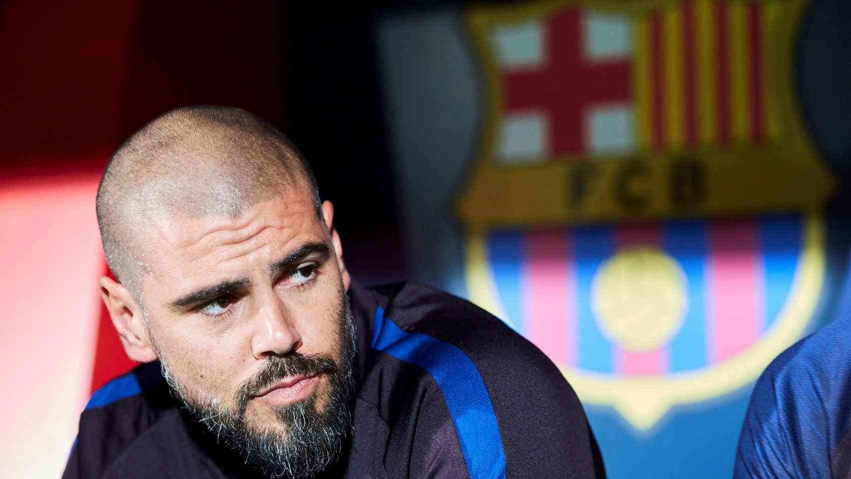 Víctor Valdés en el duelo entre los juveniles del Ajax y el Barça / EFE