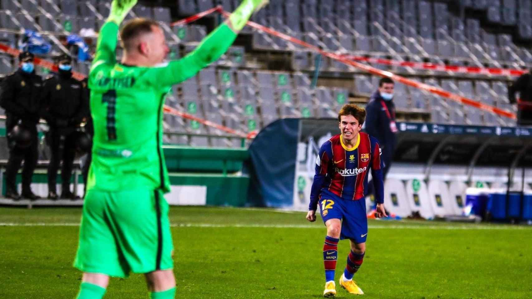 Ter Stegen y Riqui Puig, los héroes de la semifinal de Supercopa contra la Real Sociedad / FCB